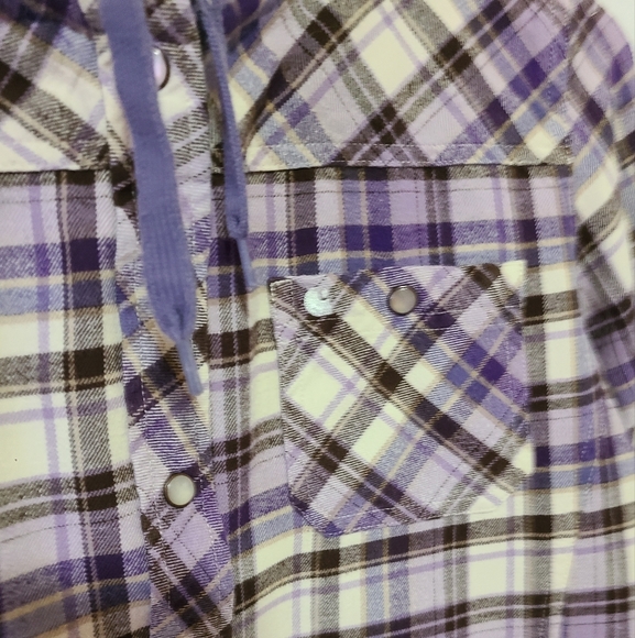 CARHARTT FOR WOMEN WARM FLANNEL HOODED SHIRT SIZE SMALL - Picture 3 of 6